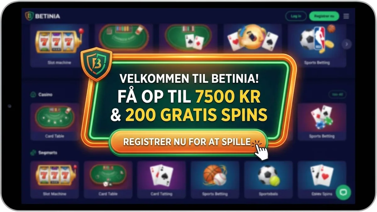 Opret konto med bonus